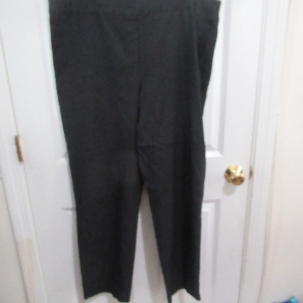 Prescott New York Dress Pants Womens 22 charcoal gray Straight Leg Trousers